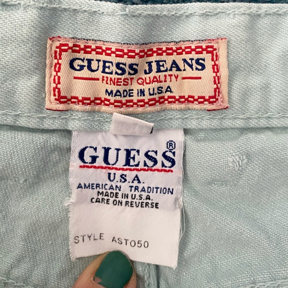 GUESS jeans, from early 90s. 100% cotton, light blue, sz 30 - Picture 5 of 8